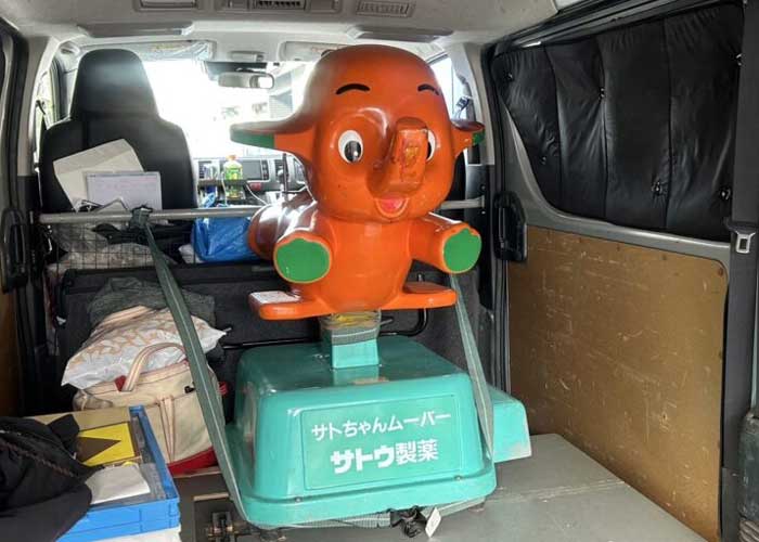 薬局前ムーバー界の王者、サトちゃん、ついに入荷しました！